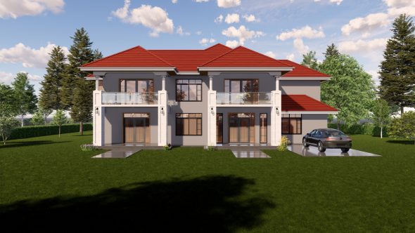 A Nice Five Bedroom Maisonette House Plan