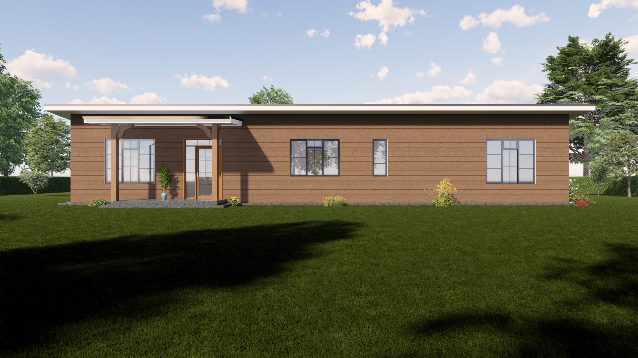 A Lucid Two Bedroom Bungalow House Plan