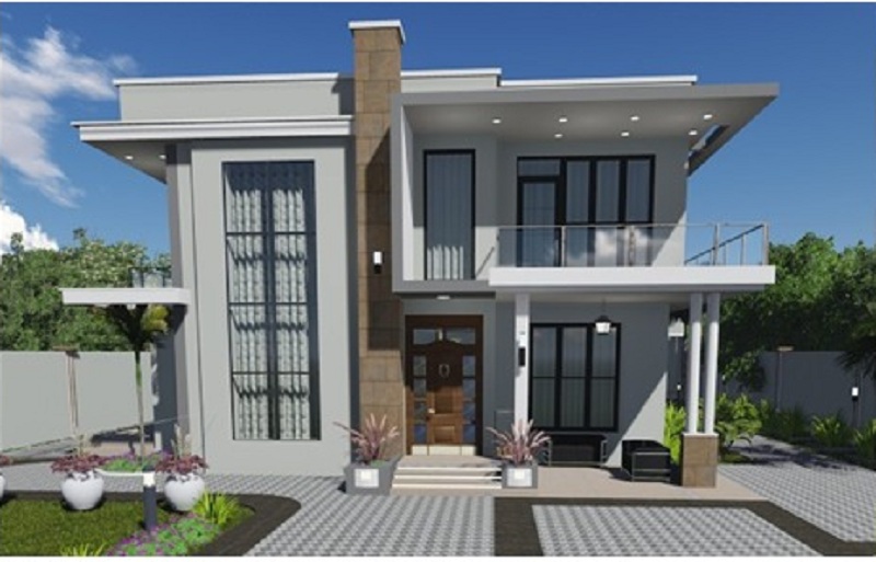 4 Bedroom Residential Villa House Plan