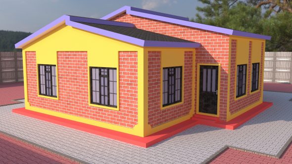 Simple 4 Bedroom House Plan