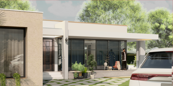4 Bedroom Bungalow House Plan