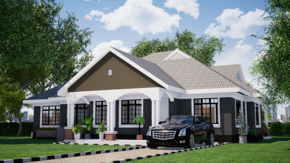 3 Bedroom Bungalow House Plan