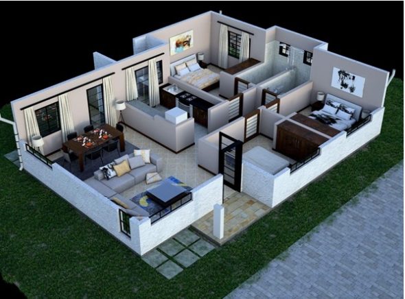 3 Bedroom House Design Plan